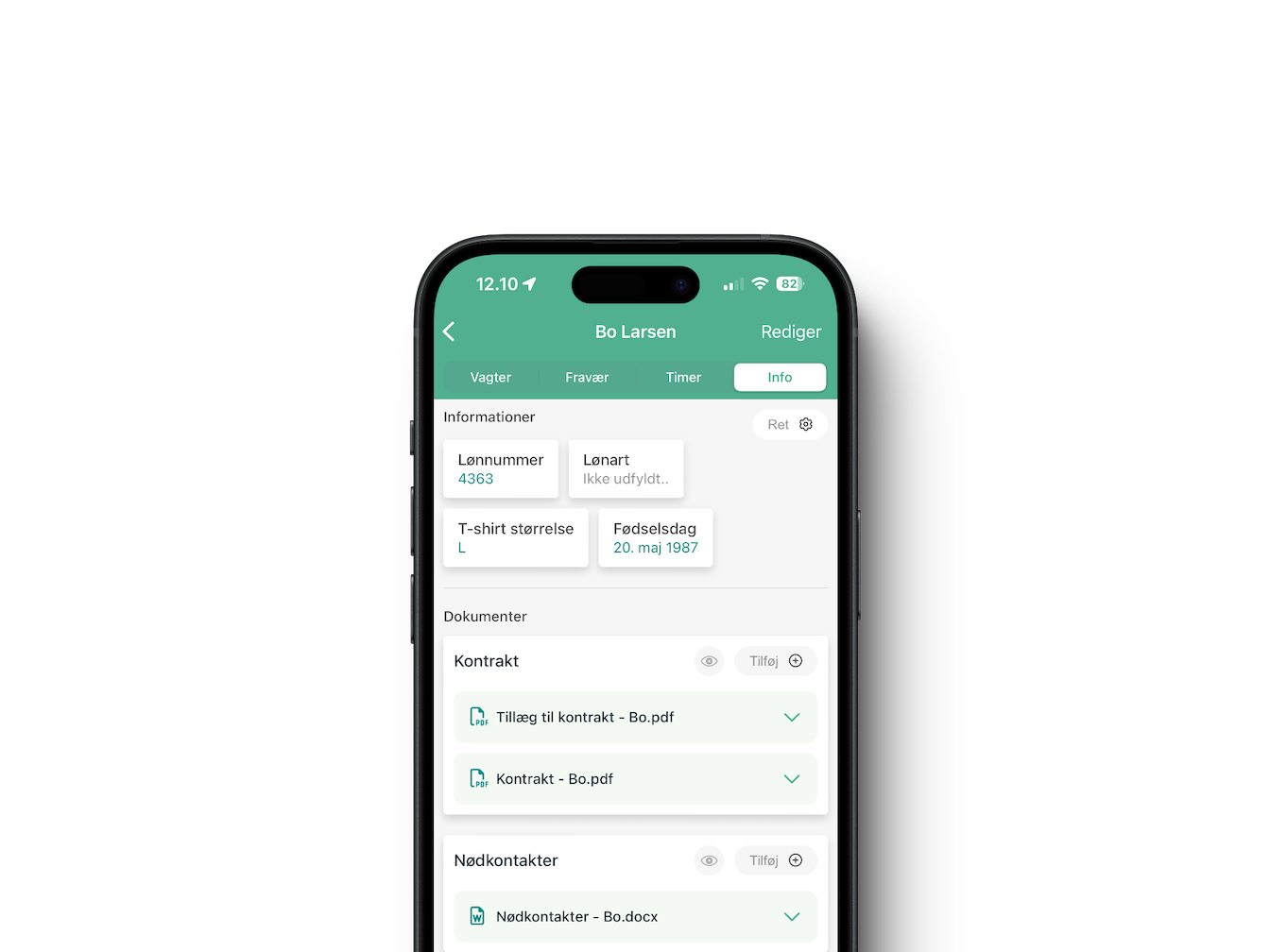 Ekstra informationer i Smartplan appen