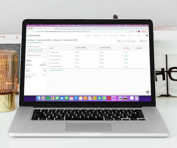 Se lønomkostninger direkte i Smartplan
