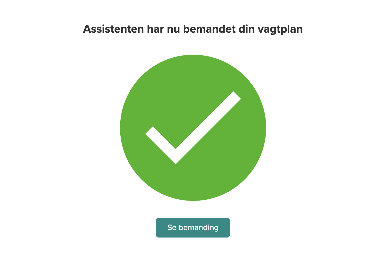 Automatisk vagtplan generering