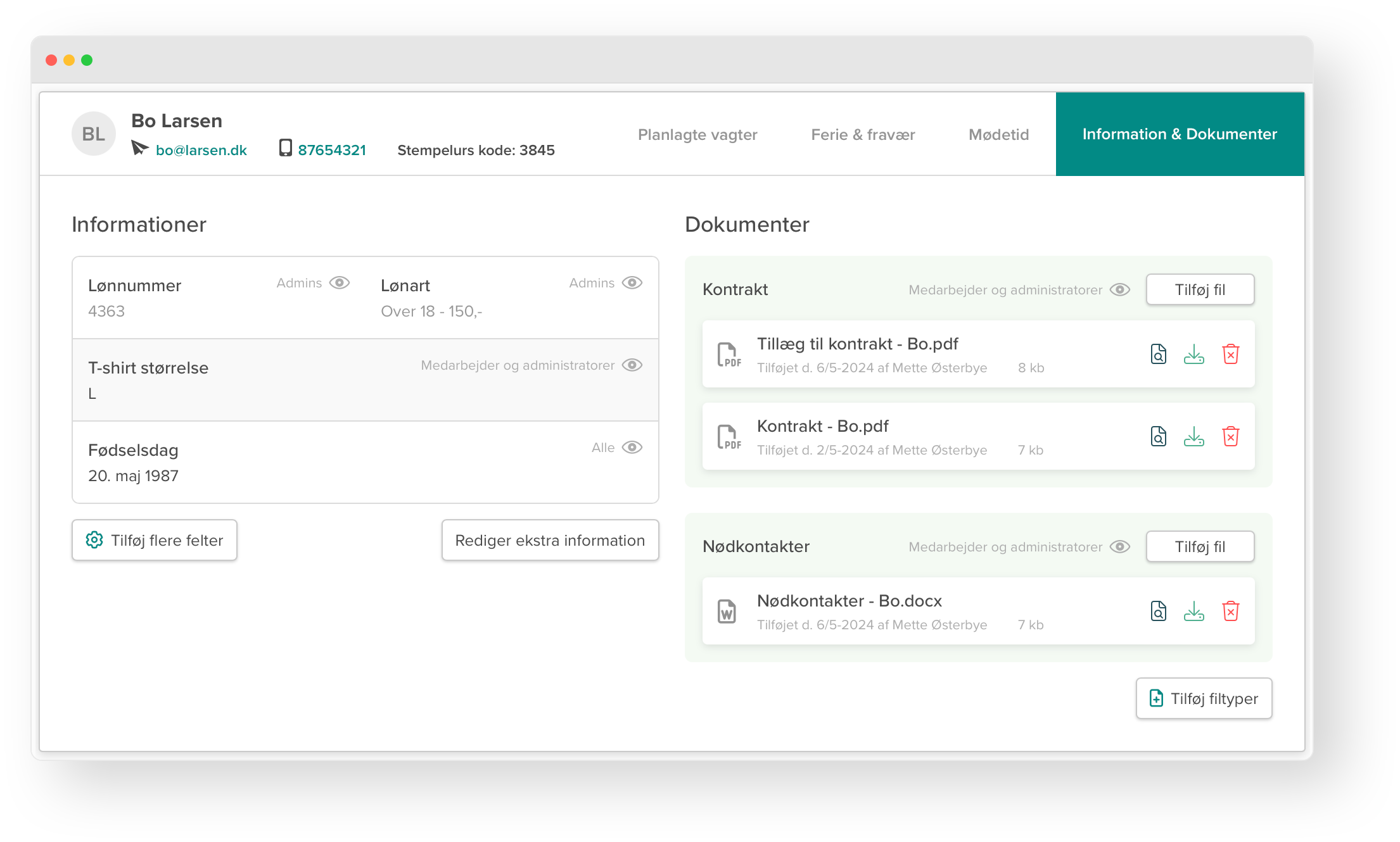 Billede af medarbejderfiler