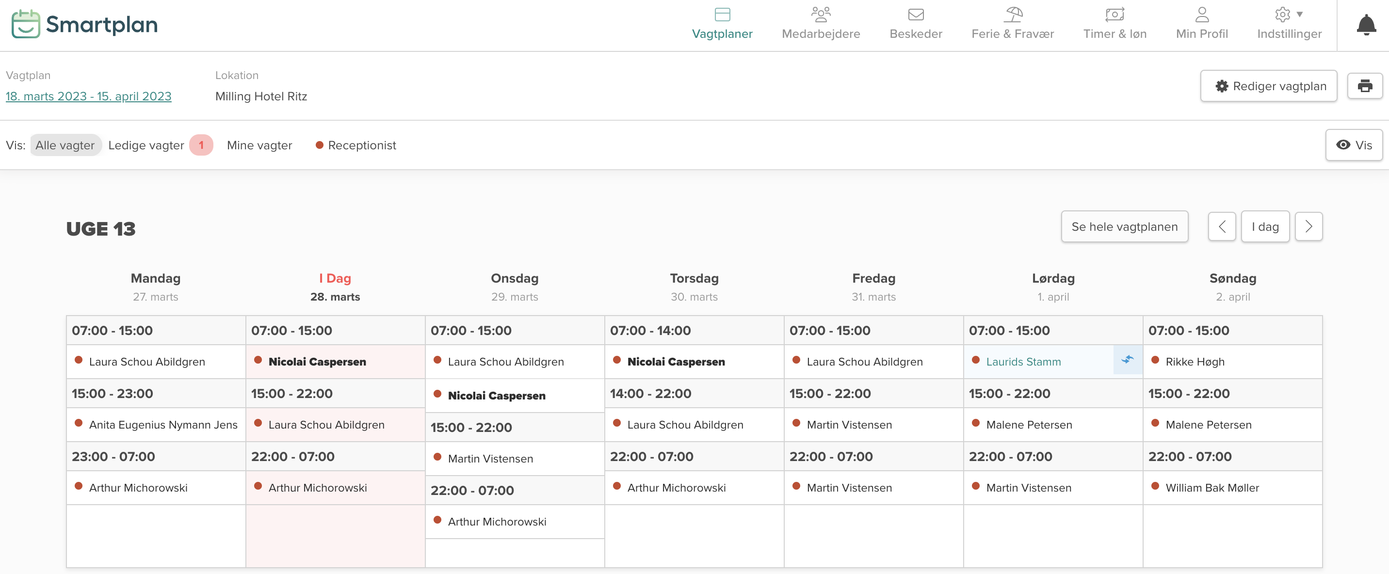 Billede af Smartplan appen