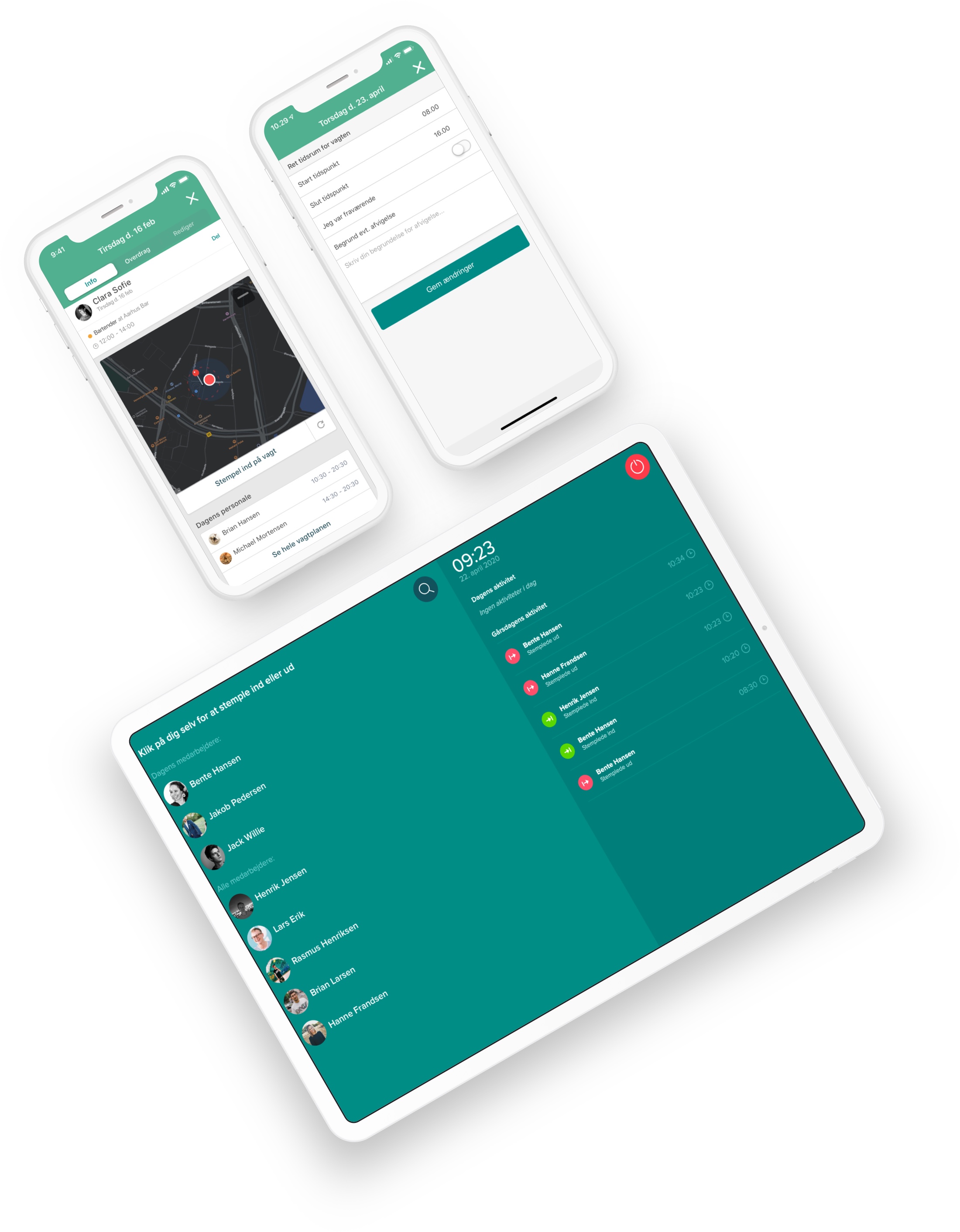 Billede af stempelur på iPhone og iPad